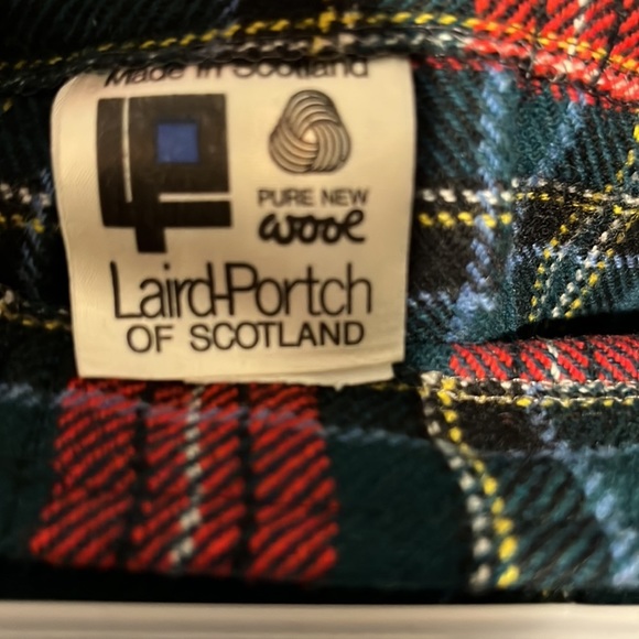 Laird Portch of Scotland red green blue plaid kilt. Size small 2/4. UK size 7. - Picture 5 of 6